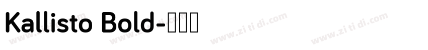 Kallisto Bold字体转换